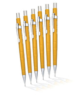 Pentel Sharp Automatic Drafting Pencil, 0.9mm, Yellow, Pack of 6